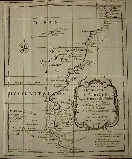 Bellin Jacques Nicolas (1703-1772) Coste Occidentale d'Afrique... 1739 Parigi